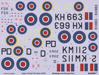 32003 - 1/32  Mustangs over Europe Part 1 Nos. 303 & 309 Squadrons (kalkomanie) - 2