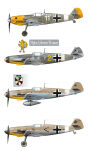 15034 - Messerschmitt Bf 109s over the Mediterranean Part I (kalkomania) - 9